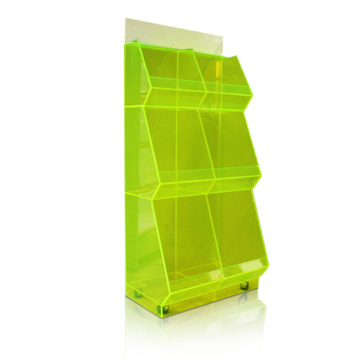 Transparente Acryl Display Ständer, Supermarkt Display Unit, Lebensmittel Dumpbins